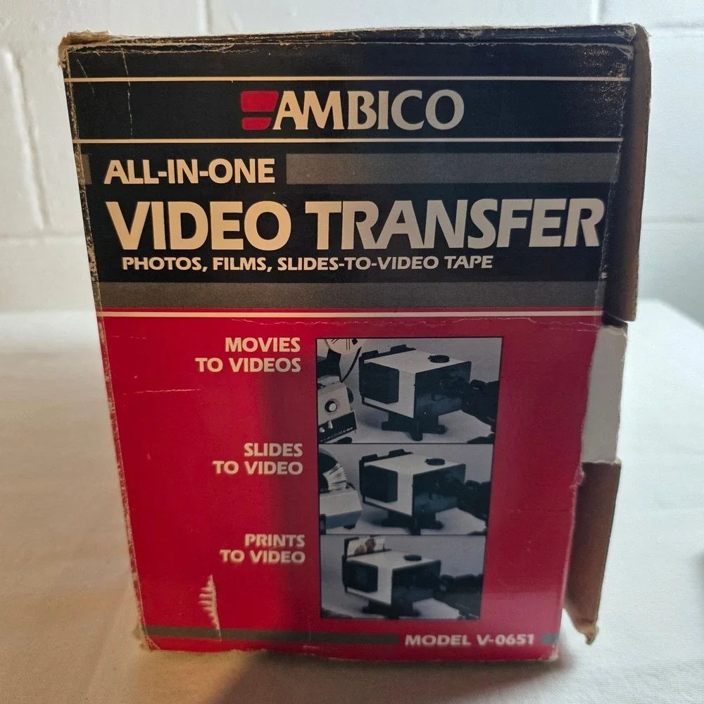 Ambico V-0651 All-In-One Video Transfer Photos Films Slides to Video Tape Boxed